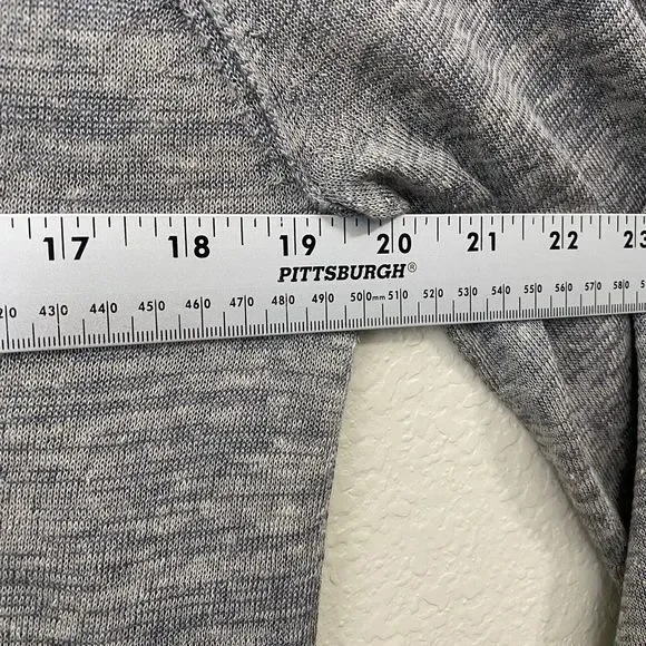 Nordstrom Tunic Top Womens Large Linen Blend Gray - Picture 4 of 7